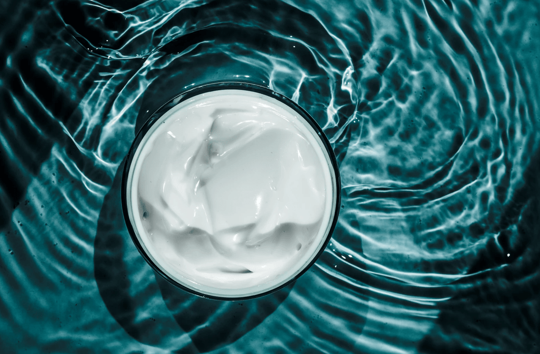 natural skincare product with pretty background