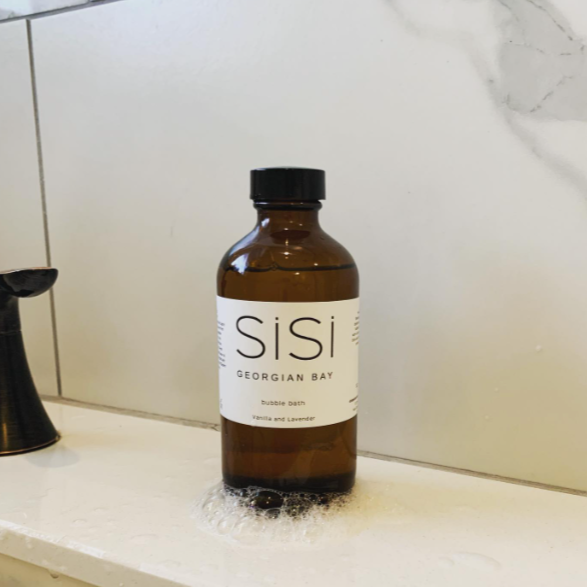 SiSi Georgian Bay natural skincare for bath-time - Lavender Vanilla Bubble Bath