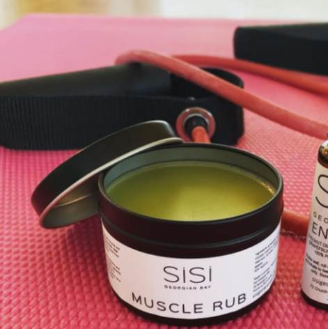 A nice shot of SiSi Georgian Bay natural Muscle Rub