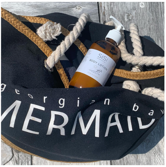 SiSi Georgian Bay natural body lotion on the go