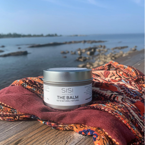 SiSi Georgian Bay handcrafted herbal balm for dry irritated skin and many more uses