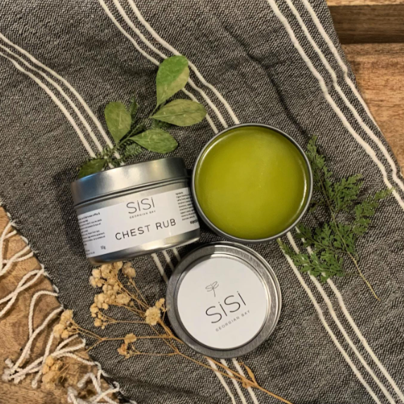 aromatic botanical  relief with SiSi Georgian Bay natural Chest Rub