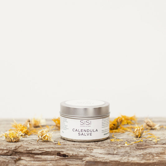 Natural soothing salve for rough, dry skin.  Apply to a rash to help with itchiness. Flaxseed and hempseed oils are rich in nutritious omega 3 and 6 fatty acids to replenish the lipid barrier.