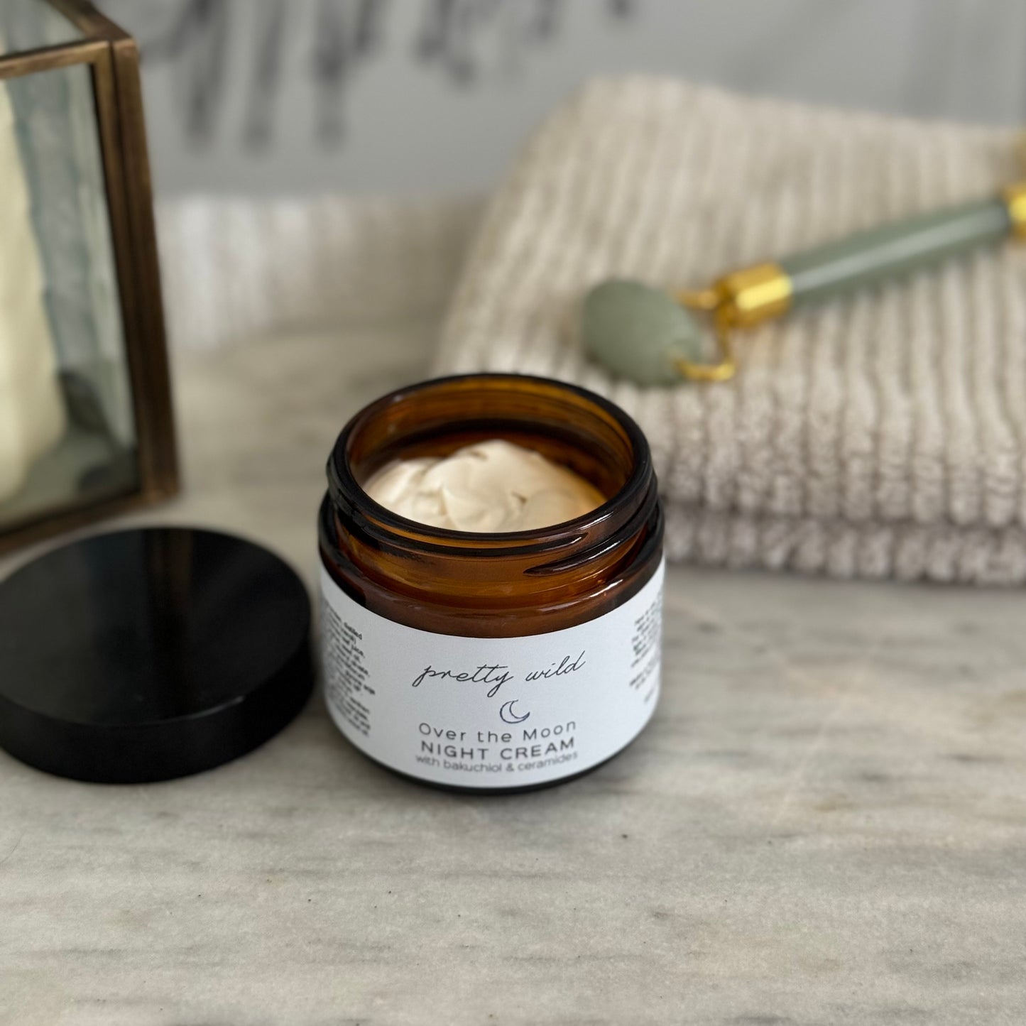 SiSi Georgian Bay natural skincare brings you pretty wild over the moon night cream with bakuchiol and ceramides for radiant skin