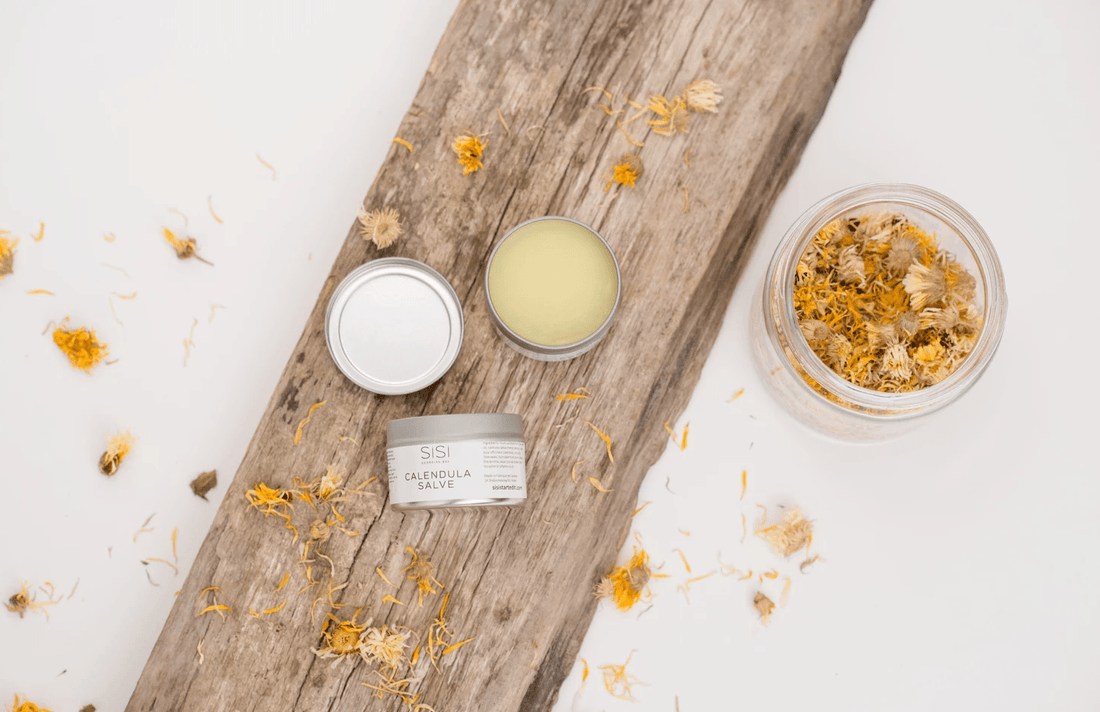 calendula salve and flowers