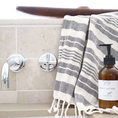 SiSi Georgian Bay natural Body Lotion to soften skin after your bath or shower 