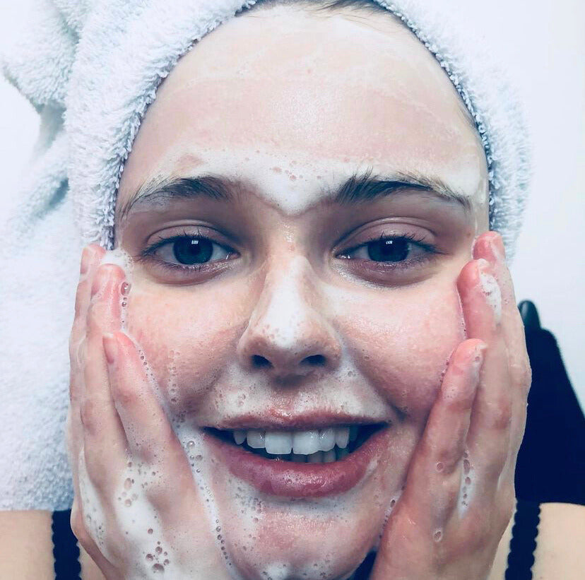 Use SiSi Georgian Bay pretty wild face cleanser for a gentle effective clean that won't strip your skin 