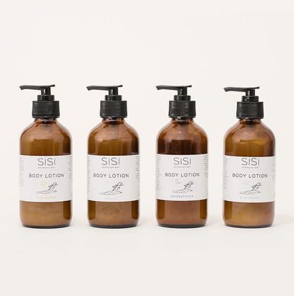 All Natural Body Lotion.  Moisturizing, hydrating, gentle body lotion.  Apply all over for hydration of skin.  Gentle creamy, soothing lotion.  Scented with beautiful natural scents of the outdoors. Protect your skin from harsh conditions.    